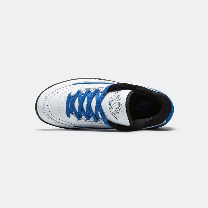 Womens Air Jordan 2 Retro Low - White/Varsity Royal-Black-Muslin