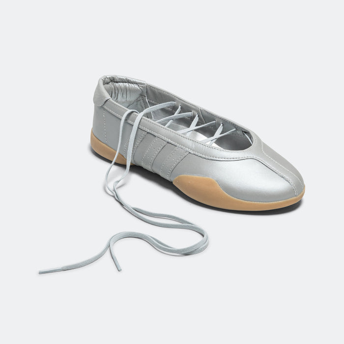 Womens Taekwondo Mei Ballet - Silver Metallic/Gum