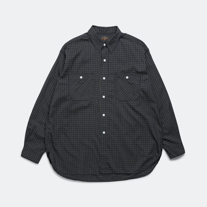 WORK Wool Plaid Shirt - Green